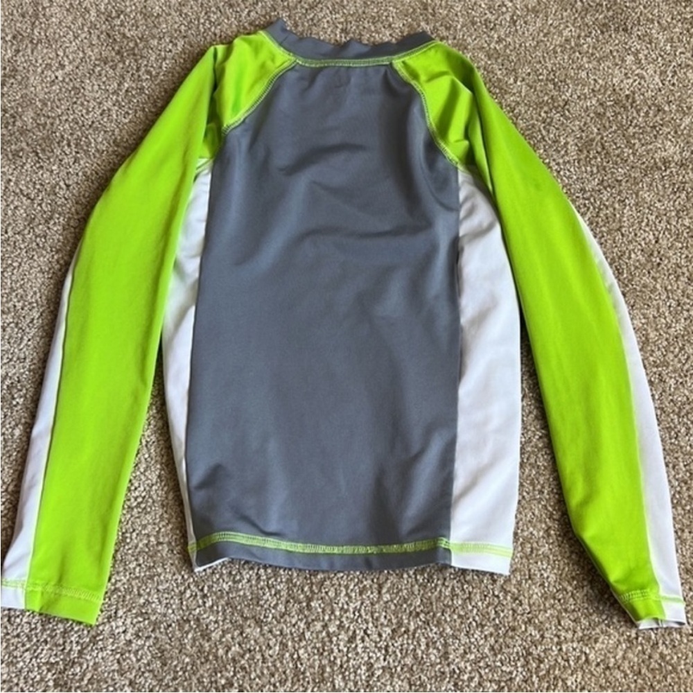 Cat & Jack Color Block Rash Guard Top - Picture 2 of 4